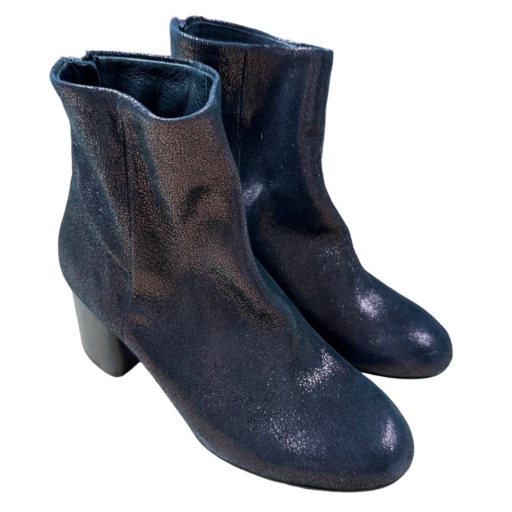 Rag & Bone NWOB Drea Ankle Boot Copper Metallic Leather Size 35 (US 5) Back Zip